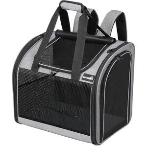 Pecute Cat, Dog Pet Backpack Carrier Travel Bag w Mesh Soft Padding 16 X 11 X 16